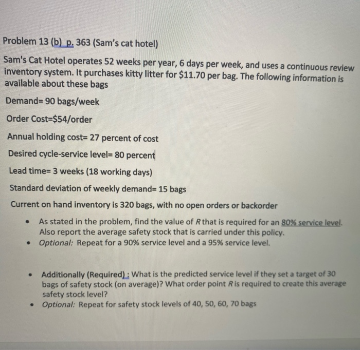 answer all and show work Problem 13 (b) p. 363