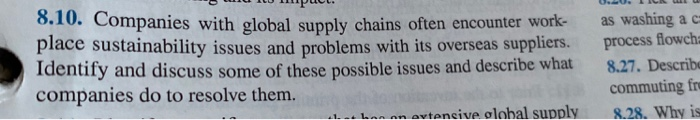 8.10. Companies with global supply chains often