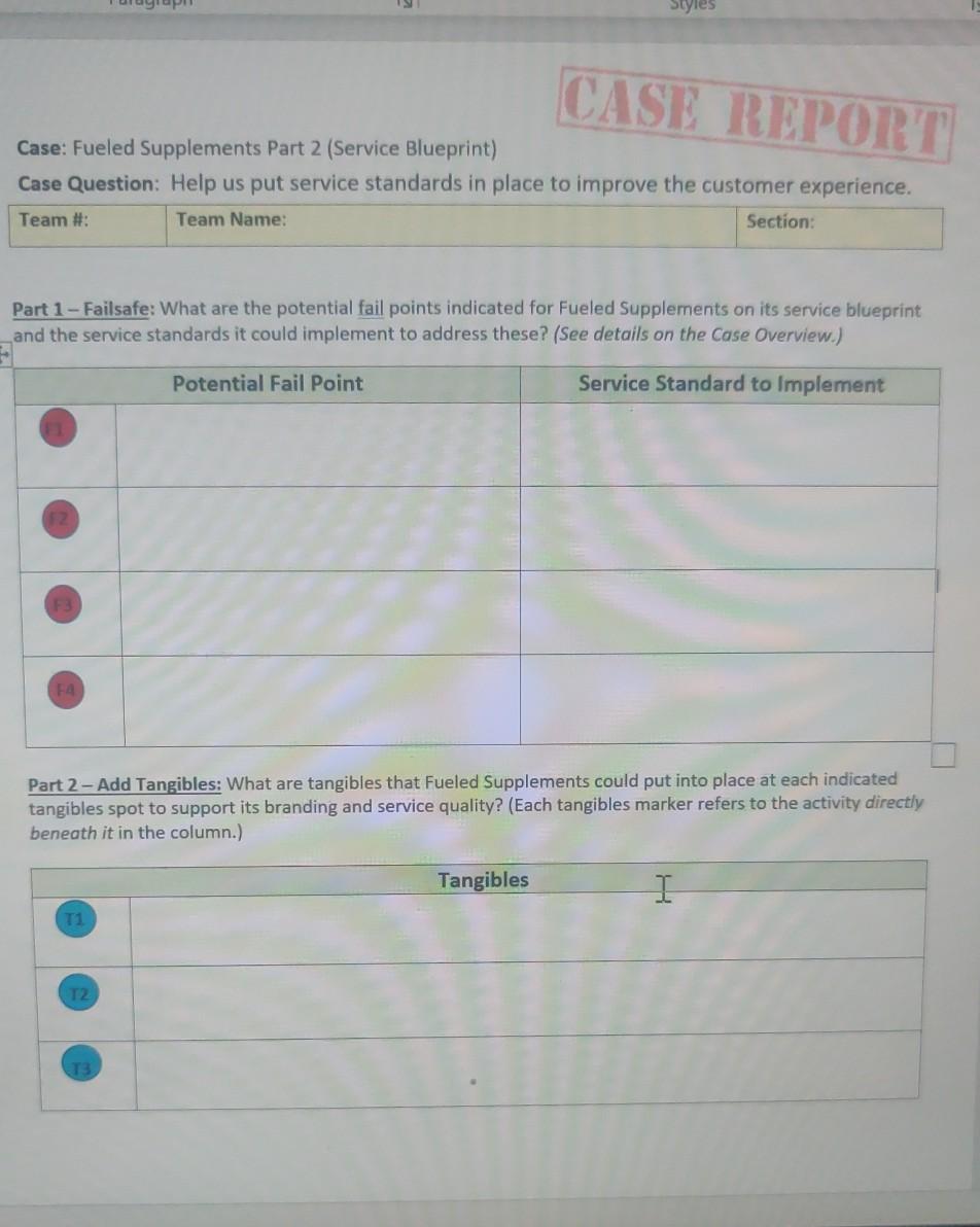 Styles CASE REPORT Case: Fueled Supplements Part