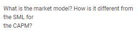 What is the market model? How is it different