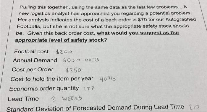 can someone explain the math? Pulling this