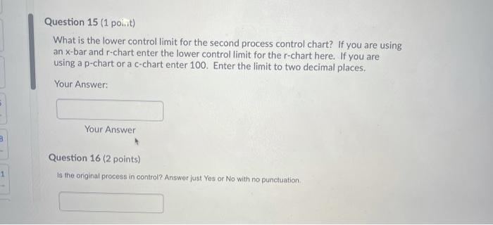 Statistical Process Control 1. Walt's Widgets