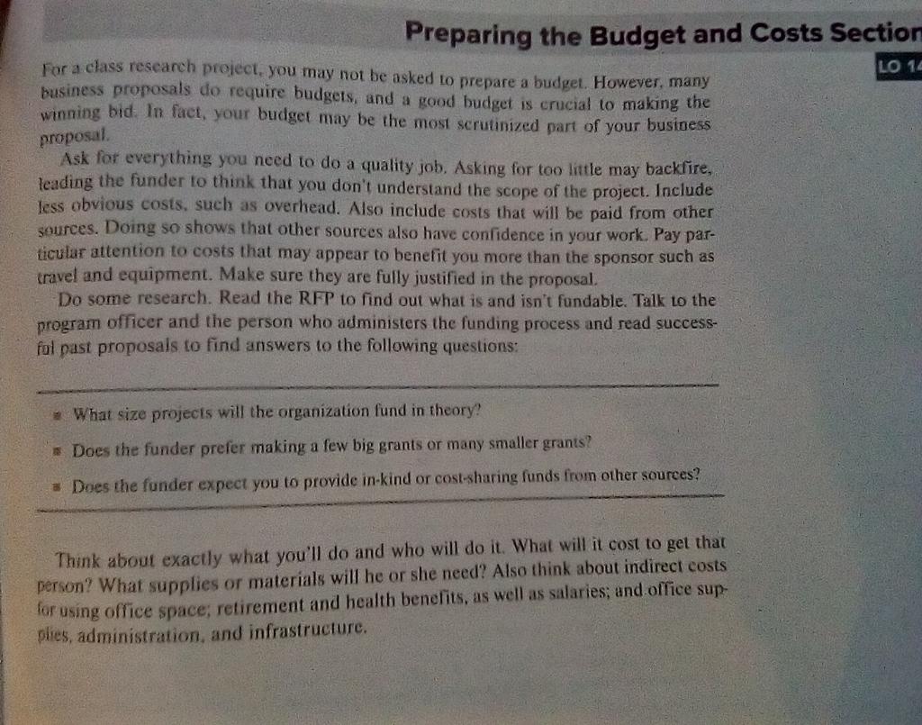 What are some guidelines for preparing a budget