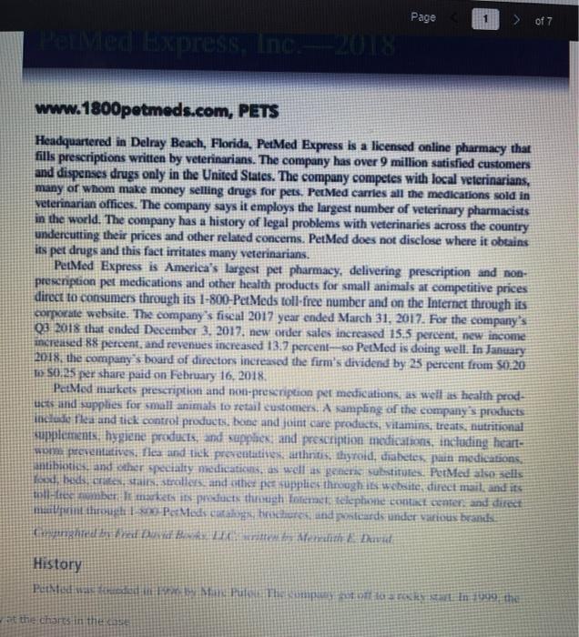 Review the PetMed Express at the end of the