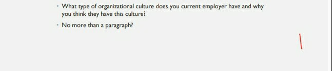 What type of organizational culture does you