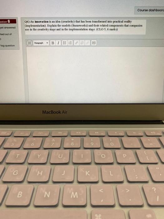 Course dashboard astion 6 06) An innovation is an