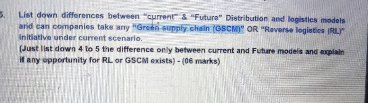 Answer ASAP 5. List down differences between