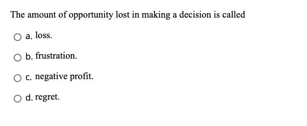 The in a decision problem represent factors that