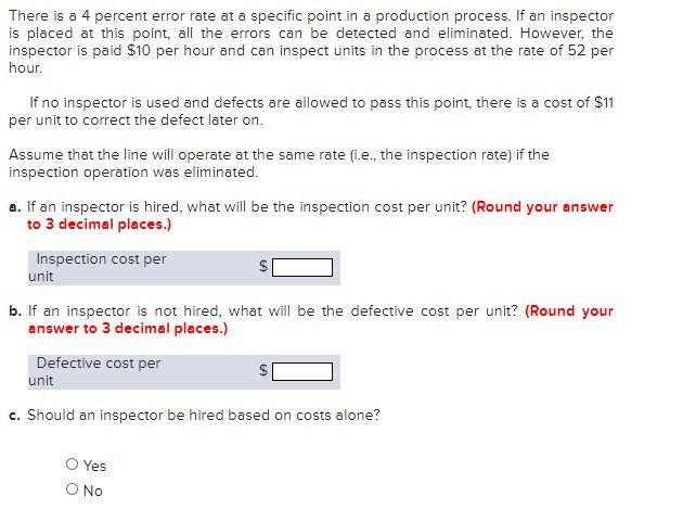 There is a 4 percent error rate at a specific