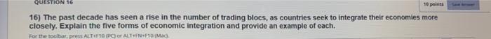 QUESTION 16 10 points 16) The past decade has