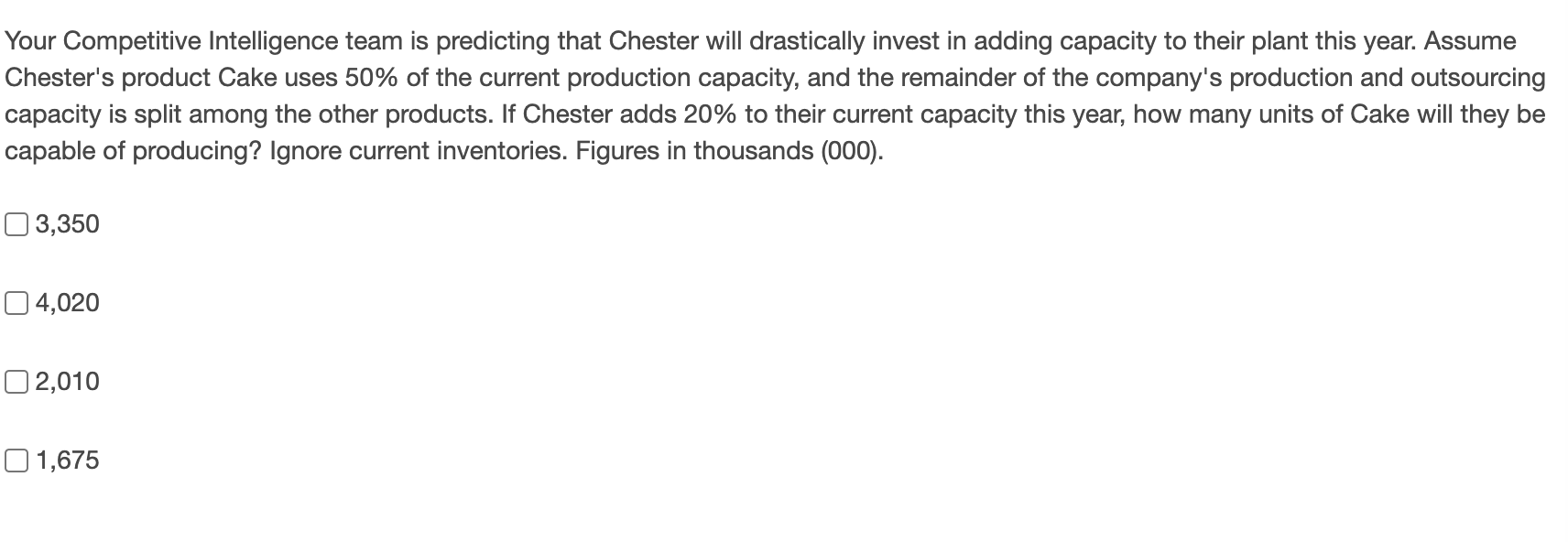 Your Competitive Intelligence team is predicting