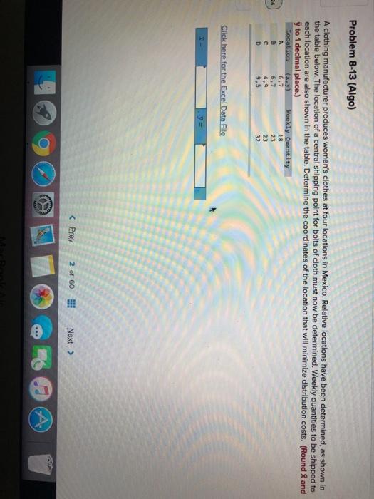 answer this question please ASAP Problem 8-13