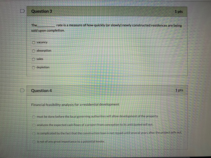 1 . Question 3 a 1pts The rate is a measure of