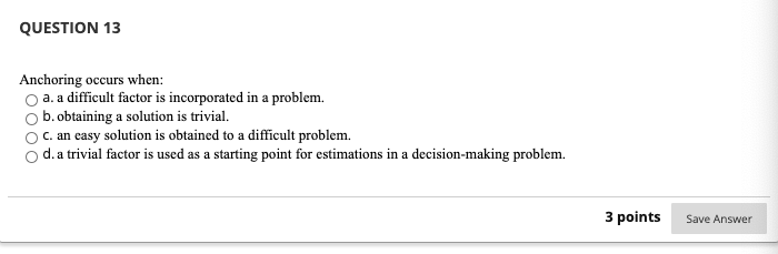 Please pick the correct option QUESTION 13