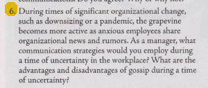 6. During times of significant organizational