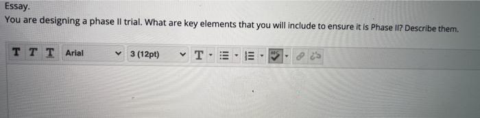 just write a paragraph its for clinical trial