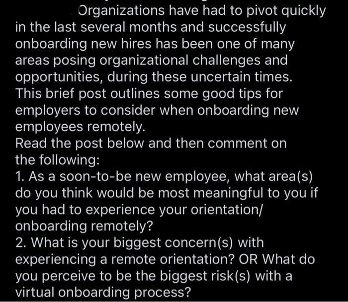 Organizations have had to pivot quickly in the