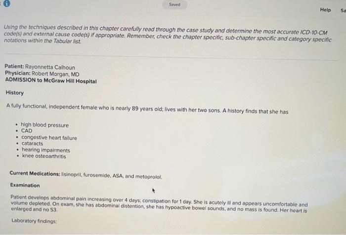 Please help. Using the fechniques described in