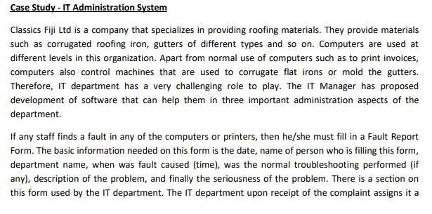 Case Study - IT Administration System Classics