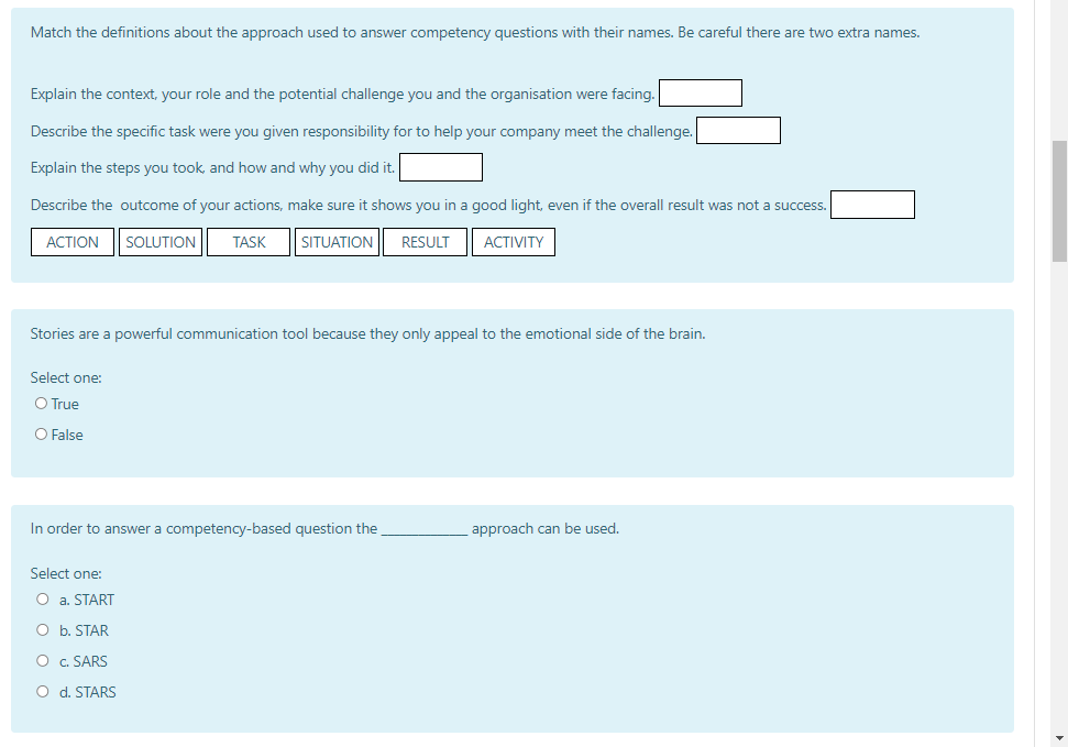 The interviewee should sit down as soon as he /