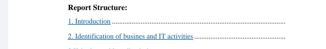 From this study case 1) I want make summary with