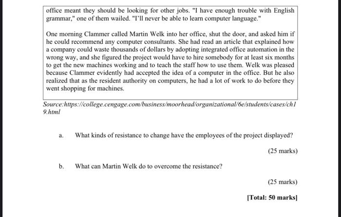 CASE STUDY 1 (20 marks) INSTRUCTION Answer ALL