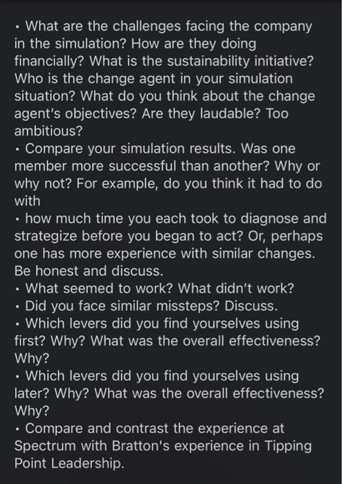 Using the Change Management Simulation: Power and