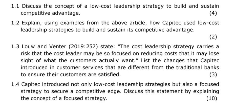 Question 1 (451 Read the article below and answer