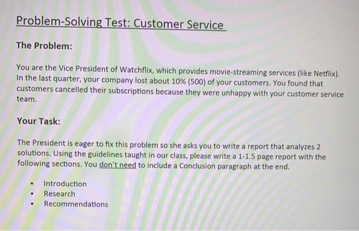 Grading Criteria for Problem-solving Reports