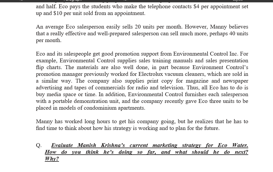 Please answer the following case study according