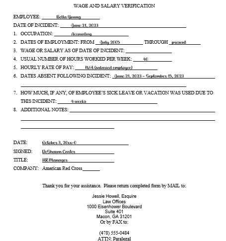 Using the information below, draft a set of at