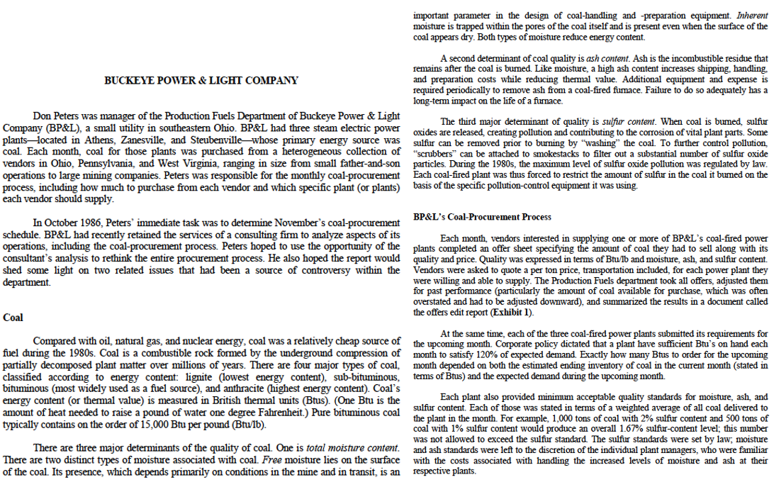 1. Please create a model that will help Peter