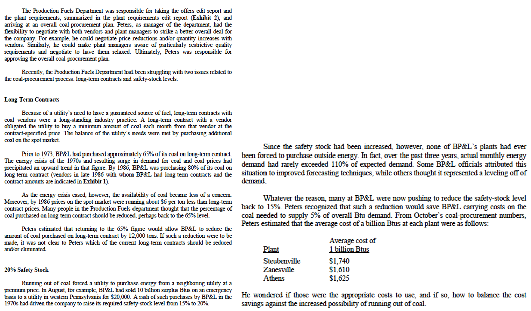 1. Please create a model that will help Peter