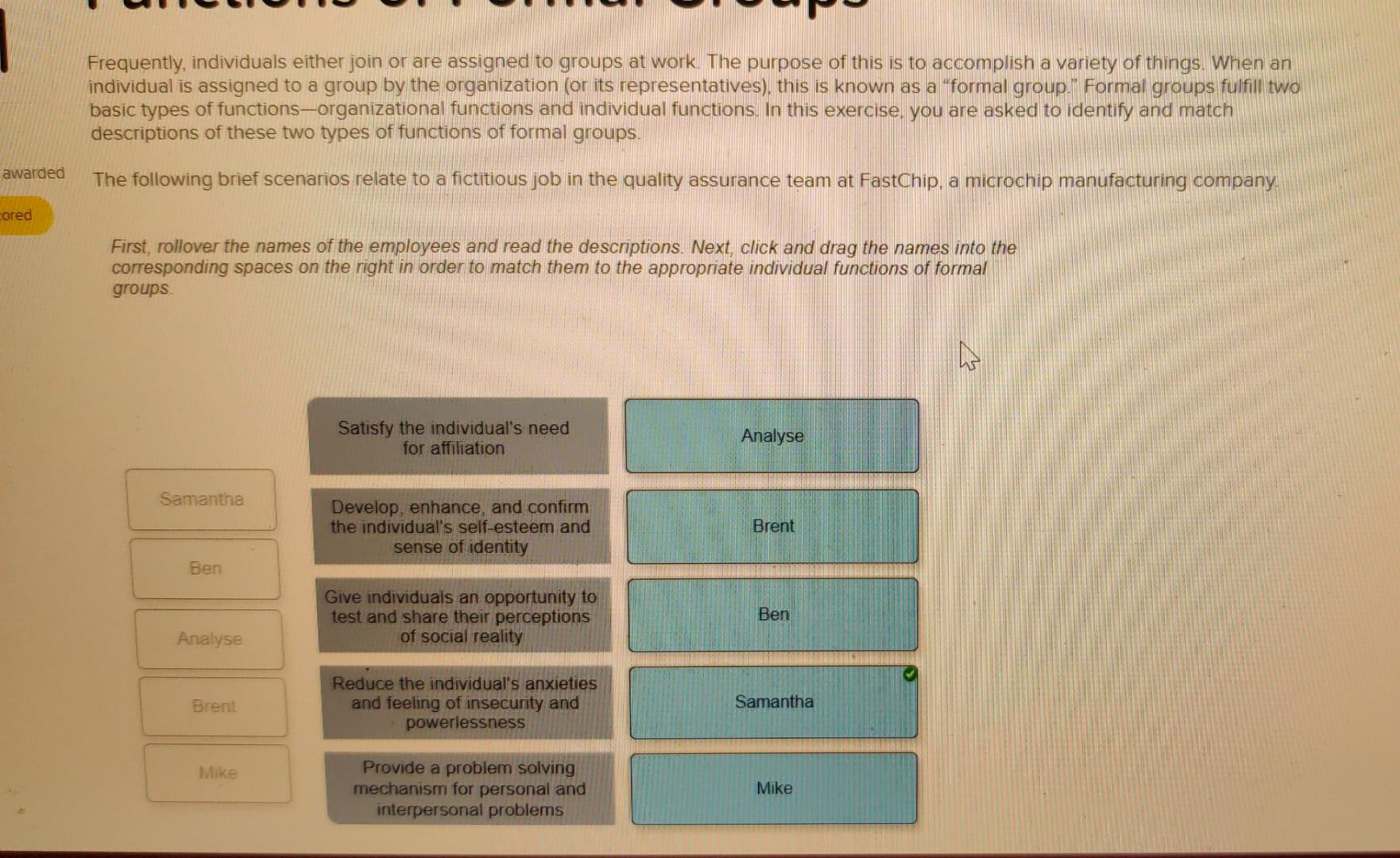 Frequently, individuals either join or are