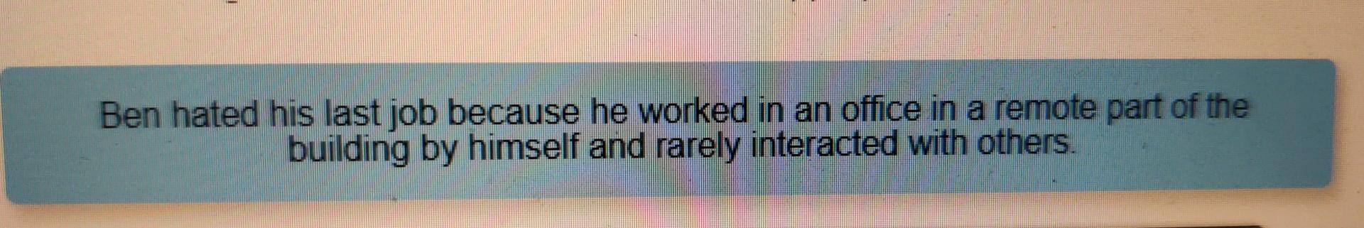 Frequently, individuals either join or are