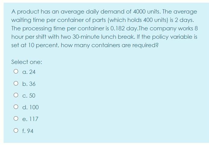Urgent. Please answer A product has an average