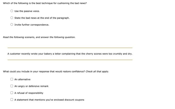 3. Composing Effective Negative Messages Use the