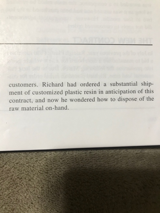 1. What is the problem facing the company in the