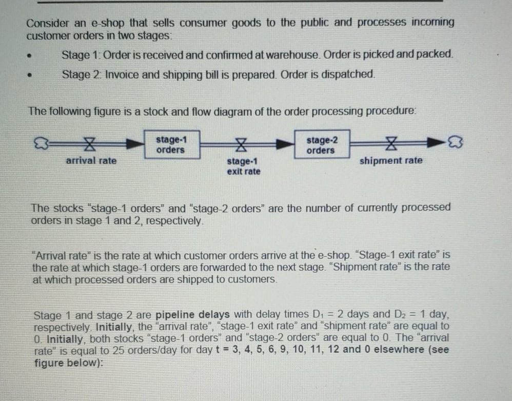 calculated and plot the valuse of stage 1 orders