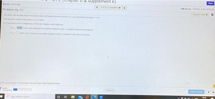 apiei a supplement 6) Save Score: 002 Problem