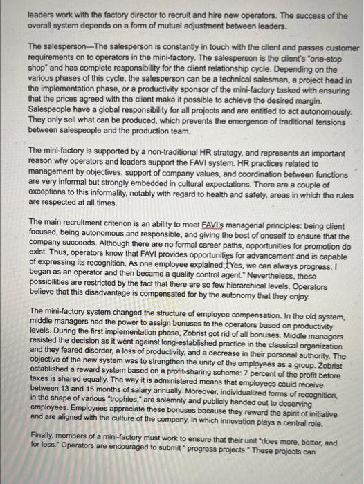 after reading the case please answer those