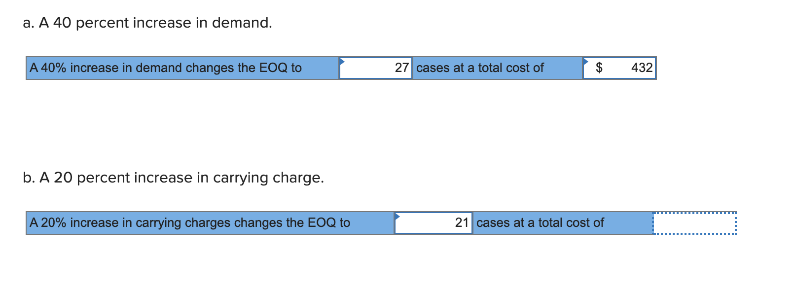 Everything I have is correct just nothing is
