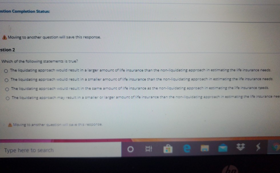 estion Completion Status: Moving to another