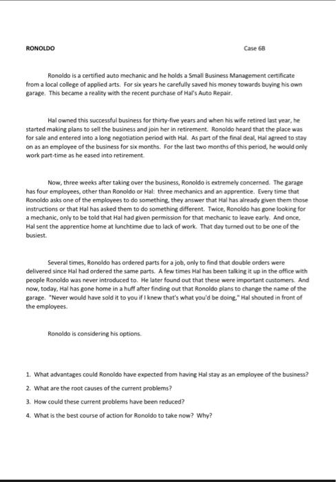 RONOLDO Case 6B Ronaldo is a certified auto