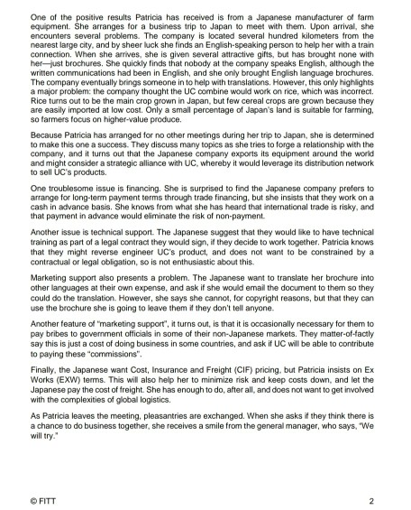 What i need is straight way answers the questions