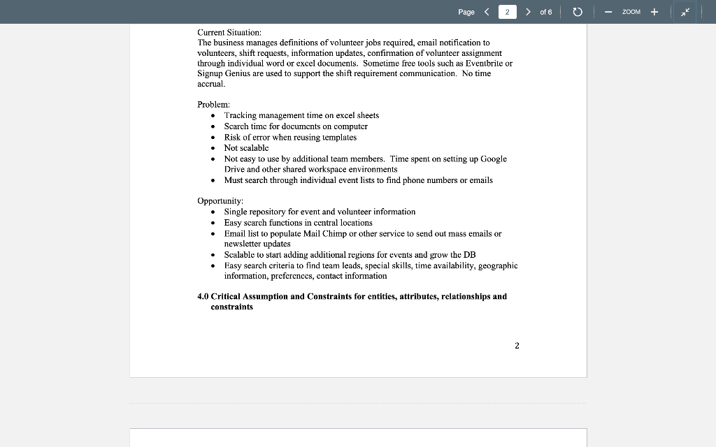 Create two ER diagrams based on the customer