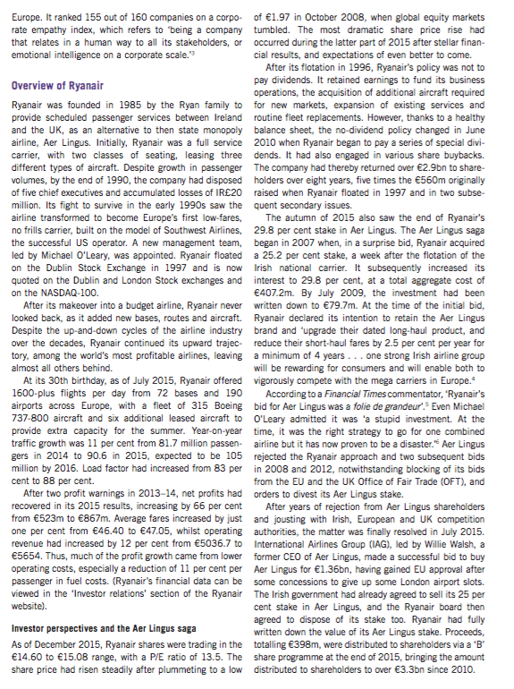 Need a introduction for this case study Ryanair: