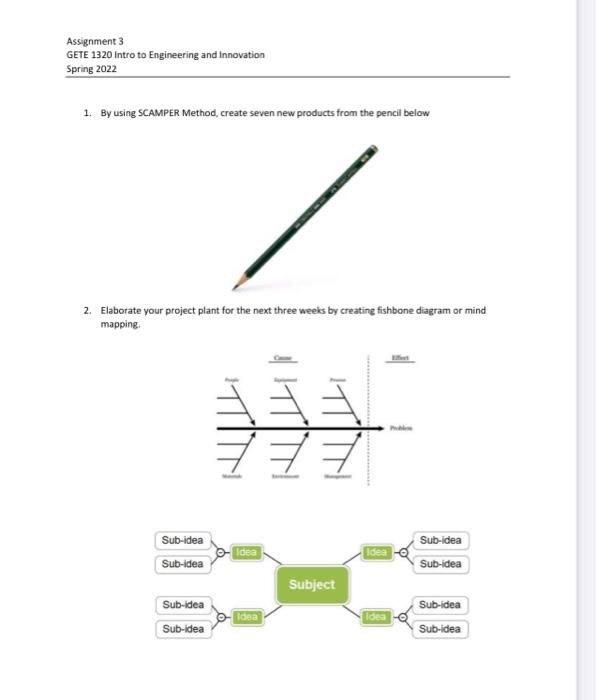 Assignment 3 GETE 1320 Intro to Engineering and