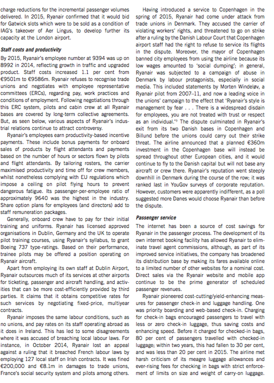 Need a introduction for this case study Ryanair: