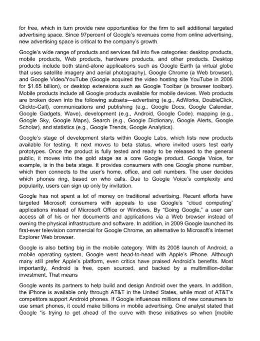 Go through the case study and answer two